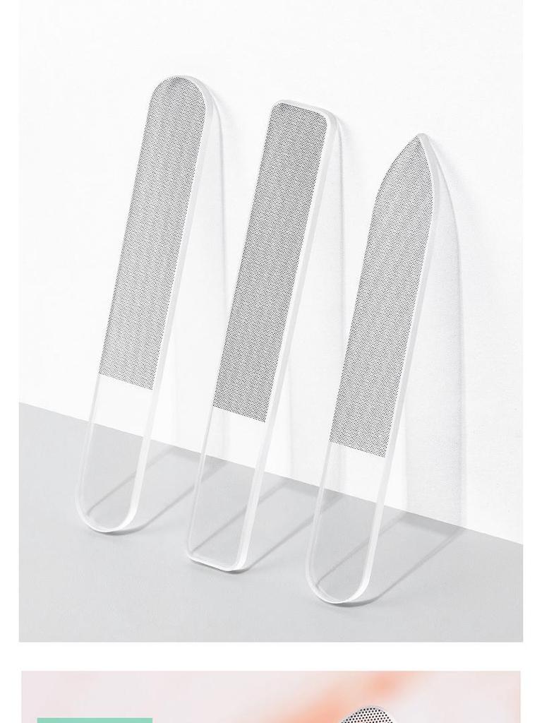 Nano Glass Nail File - Black Technology Manicure Polisher for Shaping and Mattifying Nails