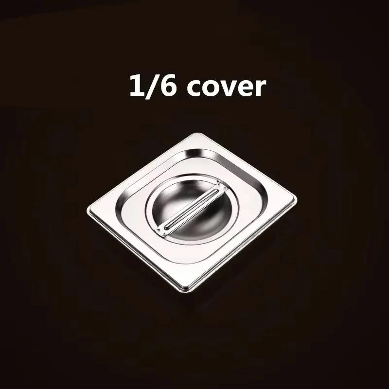 Square Pots GN Pan Kitchen 304 Stainless Steel 1/9 1/6 1/4 1/3 Food Pan Chafing Buffet Gastronorm Pan Containers Lid 0.7 Mm