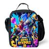 Cartoon FORTNITE Insulated Cooler Lunch Bag Cute Portable Lightweight Picnic Bag for Boys & Girls Age 5-10 Kids Daily Food Bag