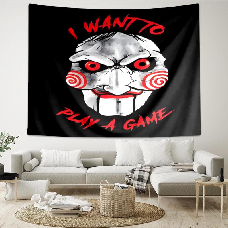 Saw Movie Wall Hanging Tapestry Wall Cloth Tapestries Decor Wall Bedroom Decoration