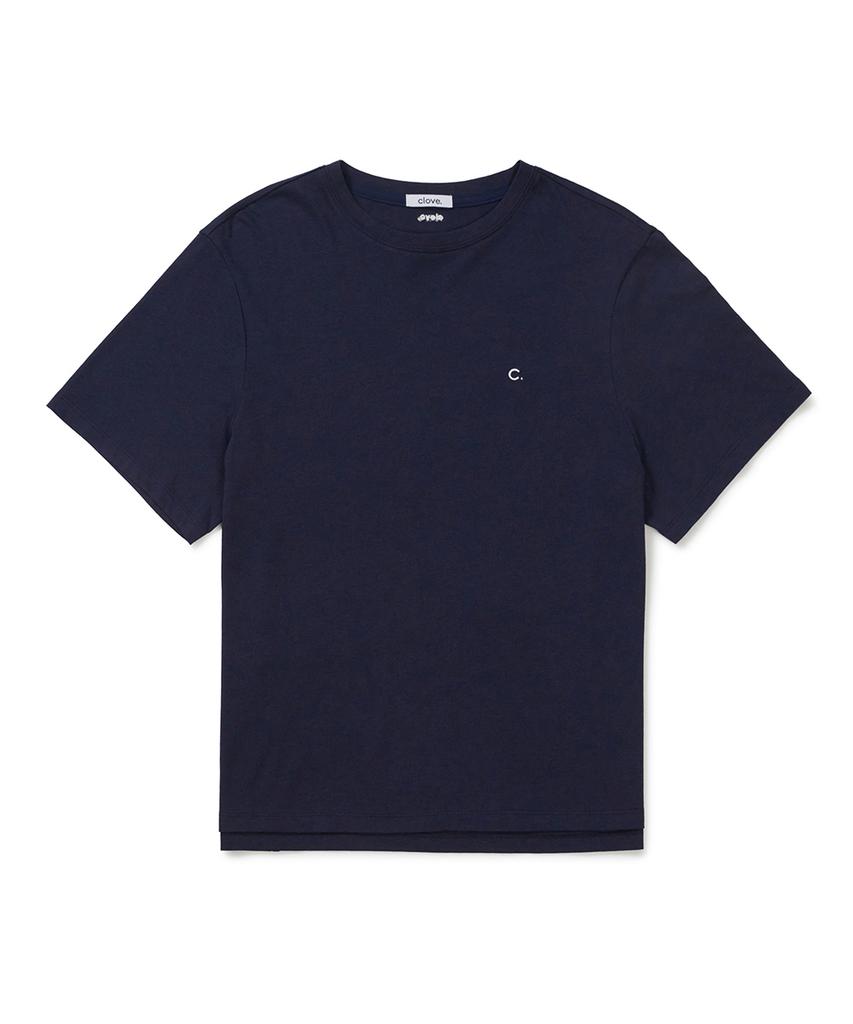 CLOVE [26Sm Clove] Daily Loose-Fit T-Shirt (Navy)