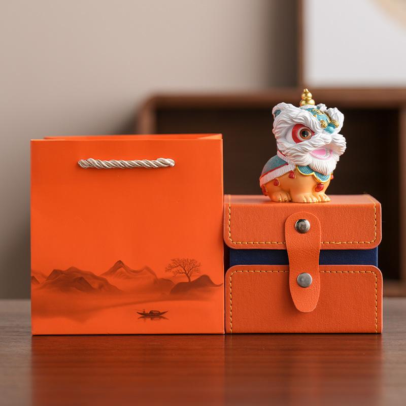 Awakening Lion Resin Ornament Tea Pet Desktop Decoration Office Small Ornament Good Luck High End Accessories