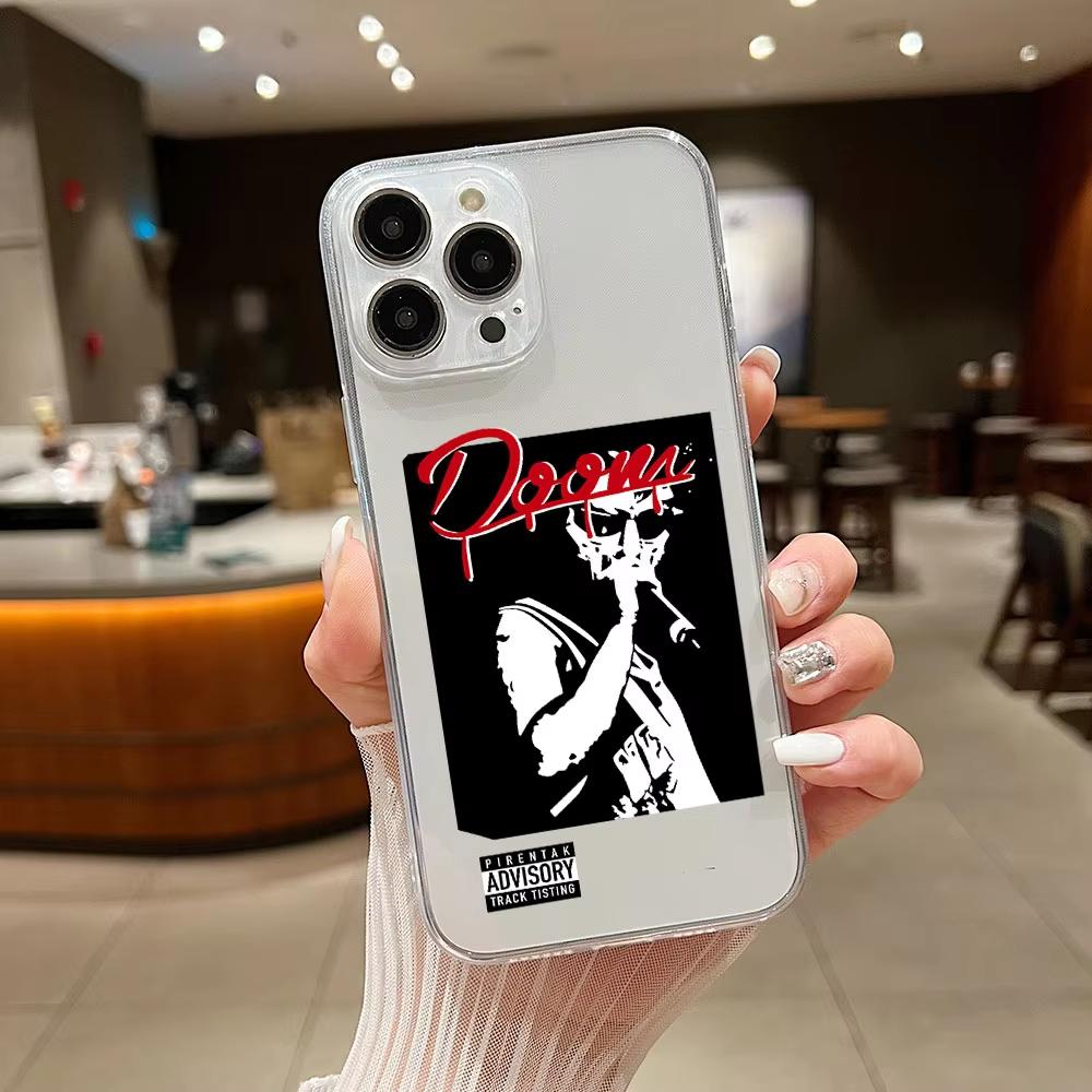 

Rapper MF DOOM Phone Case For IPhone 16 15 14 13 12 11 Pro Max X XR XS 7 8 Plus Mini SE 2020 2022 Transparent Case iPhone 16 Pro