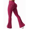 Workout Style Flared Pants with Pockets Peach Buttocks Sports Quick Dry Tummy Tucking Small Sexy Trousers Sexy Pants Skinny Leggings for Women