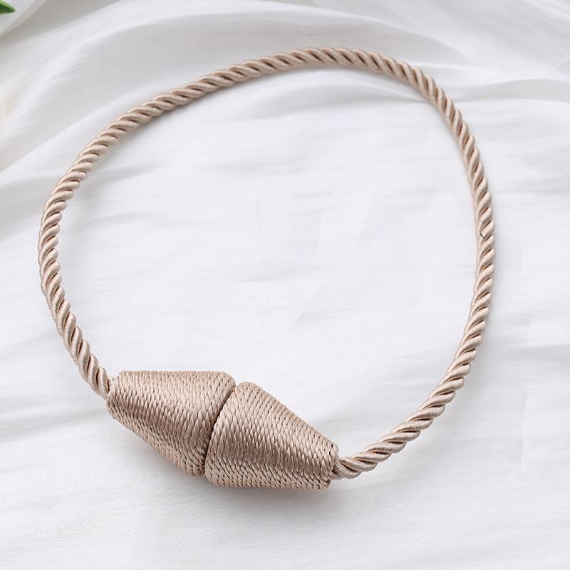 

2 Pack Magnetic Curtain Tiebacks Rope Modern Handmade Curtain Tie Backs Decorative Drapes Weave Holdbacks for Window Décor