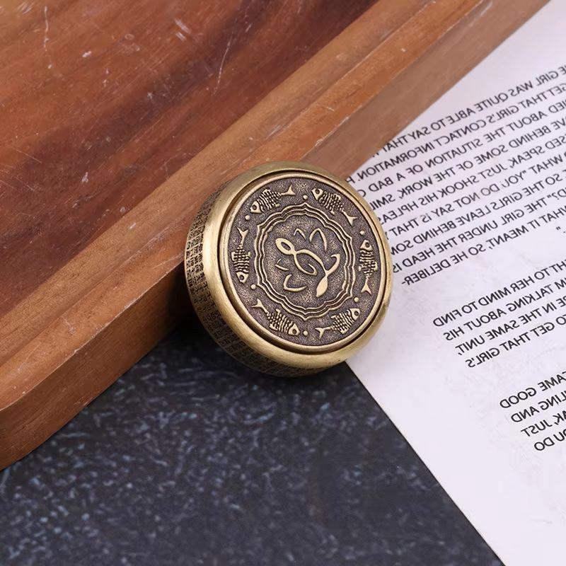 Zen Budda Top Fidget Spinner Metalowy EDC Zabawka Fidget Ręczna Zabawka ADHD Ręczny Spinner Relaksujący Stres Biurkowy