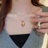 Minimalist Teardrop Pendant: European & American Punk Necklace