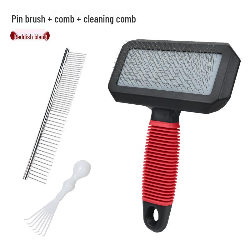 Pet Hair Removal Fluffy Comb - Air Cushion Pin Comb for Dogs & Cats
