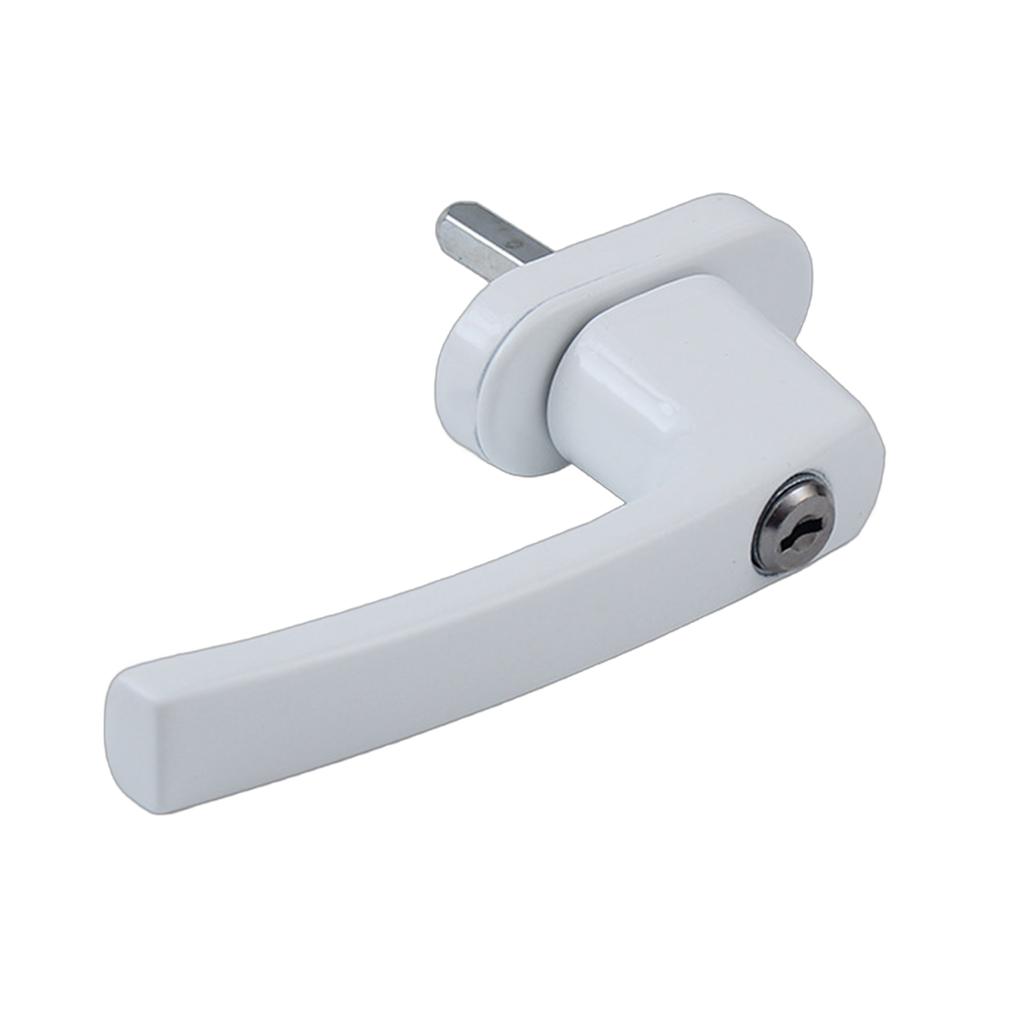 Secure Lockable Window Handle with Key & Screws Reliable Window Handle Set Key Locking Mechanism Simple Installation