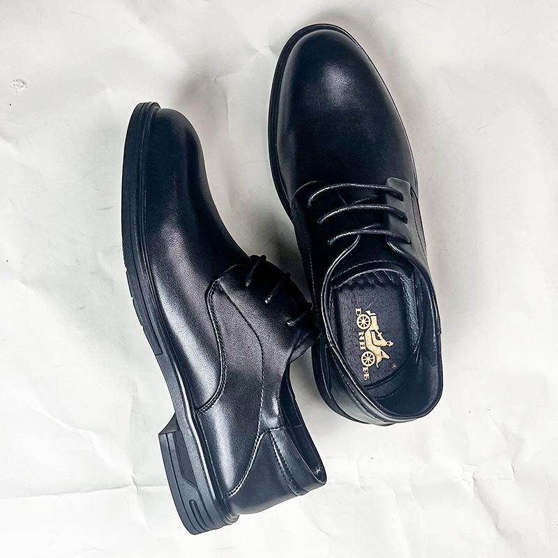 

2024 сезон британский повседневный деловой костюм кожаный мужской одинарный костюм шнуровка повседневный костюм туфли 38 чёрный