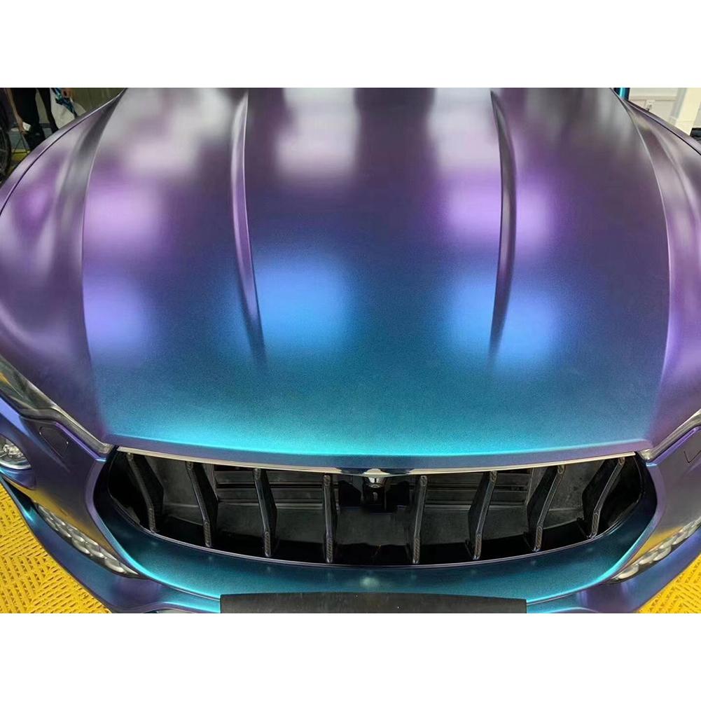 100X152cm Matte Stain Chameleon Vinyl Wrap for Motorcycle Car Interior Hood Roof Sticker Decals Sheet Roll Color Change Film