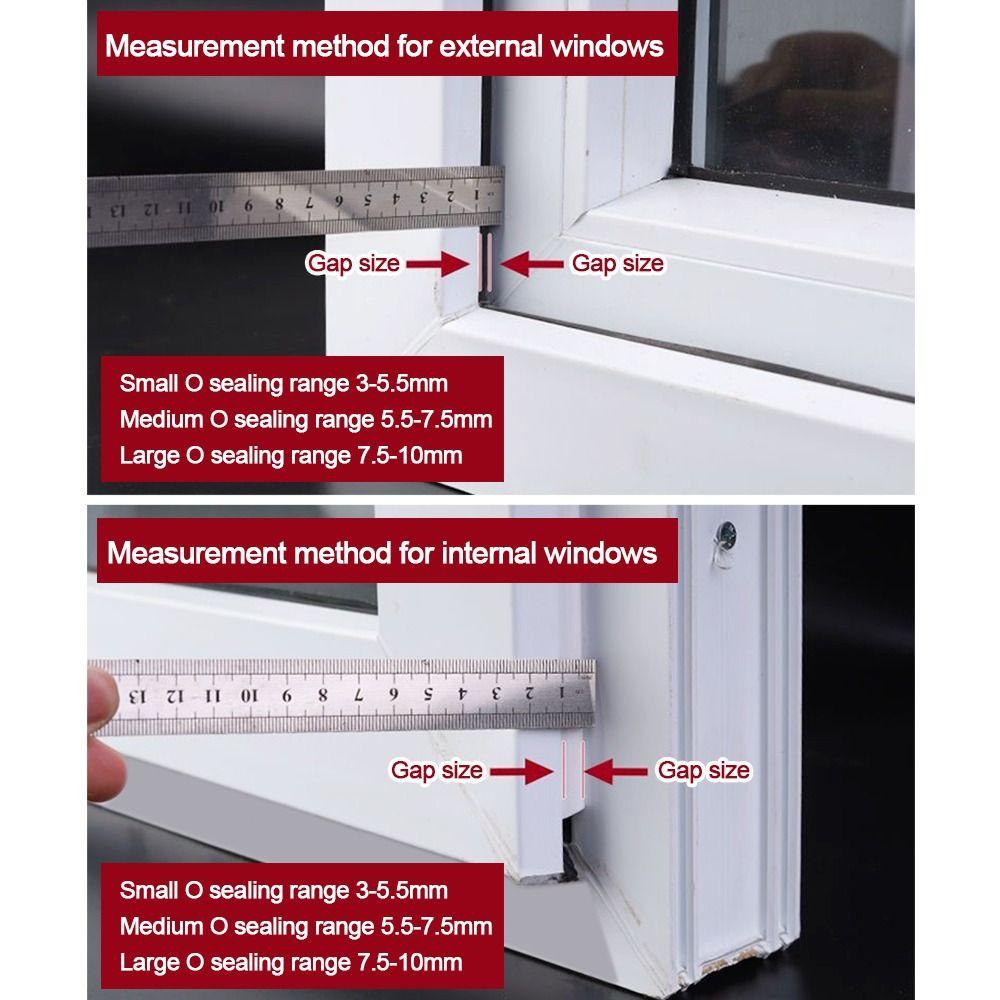 Rubber Weather Stripping White Black Doors Insulation Tape High Quality Window Soundproofing