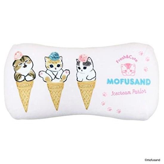 MORIPiLO low rebound cushion lumbar pillow Mofu Sand Ice Nyan (mini relaxation pillow) skin-friendly fluffy texture goods stuffed animal nap pink