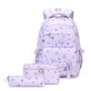 Student Three-Piece Printed Backpack Set