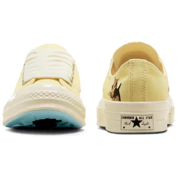 GOLF le FLEUR* x Converse Chuck 70 Soft and Comfortable Non-slip Durable Low-top Skate Shoes Unisex Yellow