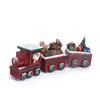 Christmas Resin Mini Snow Train Ornament Santa Xmas Tabletop Home Holiday Decor Gift