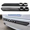 1 Pair Black Plastic Stickers Car Exhaust Muffler Tip Pipe Decoration Automobile Truck Vehicle Exterior Decor Accessories
