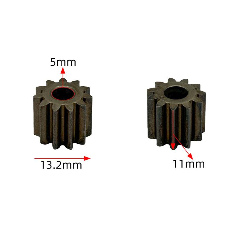 Durable Electric Hand Drill Gear 2Pcs 9-16 Teeth Parts Fit 550 775 Motor Shafts for Cordless Charging Drill Replacement
