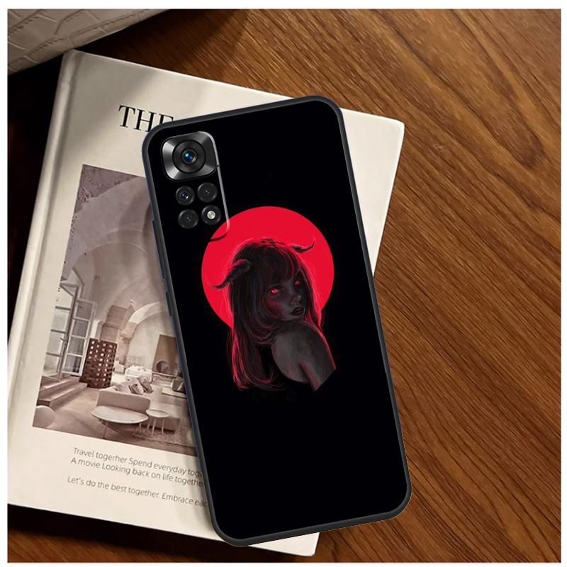 Devil Woman Case For Xiaomi Redmi Note 11 10 9 12 13 14 15 Pro Plus Cover For Redmi 15 C 10C 13C 12C 14C