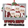 Crafted Resin Beautifully Family Photo Frame For Christmas Featuring Colorful Characters Santa