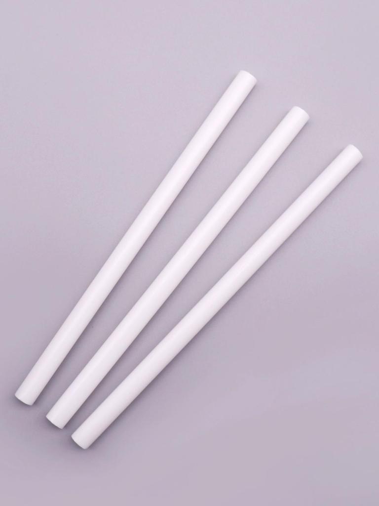 Durable White Straws for Staggered Cake Stacking and Flagpole Support