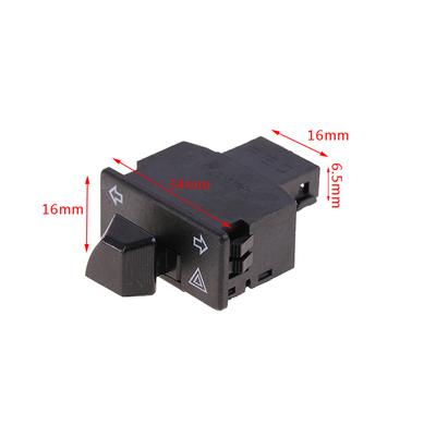 1*Segnale luminoso per motocicletta con pulsante di emergenza, 34 mm di larghezza, accessori per interruttori di avviamento per la maggior parte delle motociclette