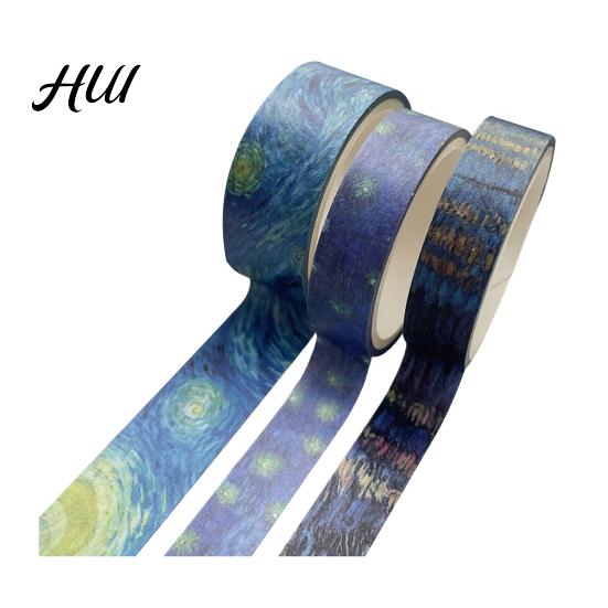 Versatile Craft Tape 3 Rolls Washi Set, Decorative Stickers, Aesthetic Tapes for Breathable Paper Scrapbooking Supplies, Journaling Junk Journal,