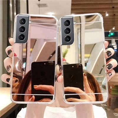 Specchio Trucco Bling Custodia in Silicone Per Samsung Galaxy A16 A05S A24 A26 A36 A15 A35 A55 A14 A34 A54 S23 S24 A06 S25 A17 A22 A32 A52 A56 A33 A53 5G Cover