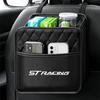 CMOC6 For Ford Mk7 Mustang Fiesta Mondeo Explorer Edge ST Racing Kuga Car Seat Back Storage Bag Tablet Phone Drink Snack Organizer Box