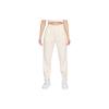 Solid Logo High-Waisted Drawstring Casual Pants Women Bottoms Sesame-Brown DV7801-901