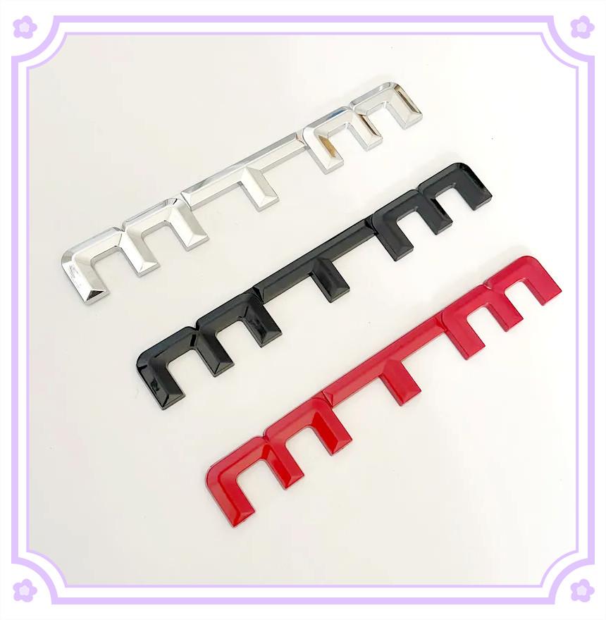 New 3D Metal MTM Car Body Side Badge Rear Trunk Emblem Sticker for Volkswagen VW Golf Passat Jetta Touareg Tiguan Polo CC BoraNB10