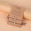 2pcs Sister Couple Bracelet Matching Heart Bracelets Jewelry Gift for Sister Women Birthday Presents for Girlfriend