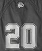 PHYPS MOTORCYCLE Womens Mesh Crop Football Tee Charcoal