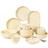 Ru Han Cream Style Ceramic Serving Plate