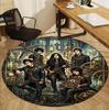 Tappeto Rotondo con Fantasia Bring Me the Horizon, Tappetino da Interno/Esterno, per Picnic, Sala Giochi, Camera da Letto, Ufficio, Soggiorno, Tappeto per Arredamento Casa, Regalo di Compleanno
