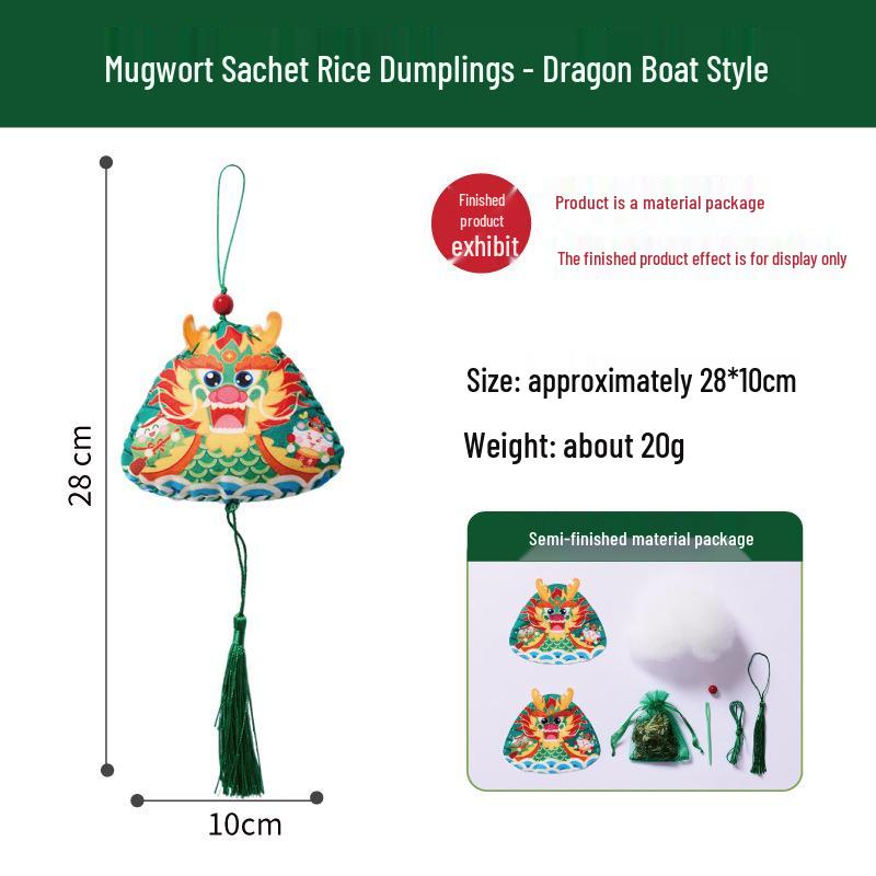 Handmade DIY Dragon Boat Festival Cartoon Sachet Craft Kit for Kids