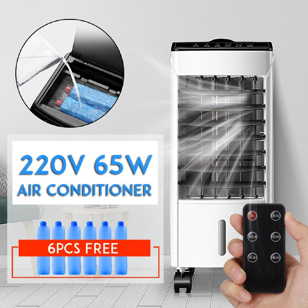 10L Tank Home Water Mobile Portable Air Conditioning Fan Humidifier Cooler ,Sleep Timer, 220V 65W, Bedroom Living Room Office