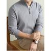 Winter Knitted Sweater Zipper Semi-Turtleneck 10A Antibacterial Thickened 530G Men'S Knitted Sweater With Quality Inspection