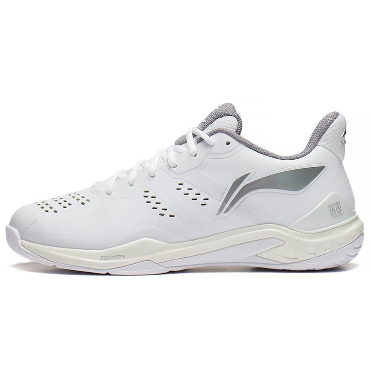 New LiNing Cloud Thunder Low Top Badminton Shoes Unisex White AYAS028-2