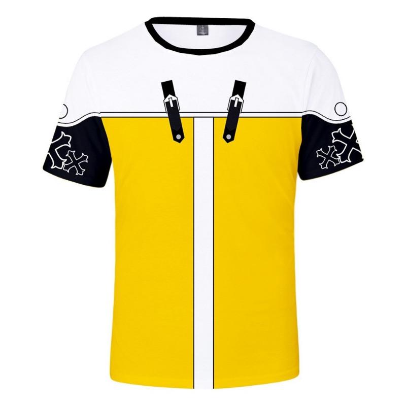 Horká hra Kingdom Hearts 3D Tištěné Tričko Módní Krátký rukáv Cosplay Street Style Topy Muži Ženy Děti Tričko Velikost (100-6XL)