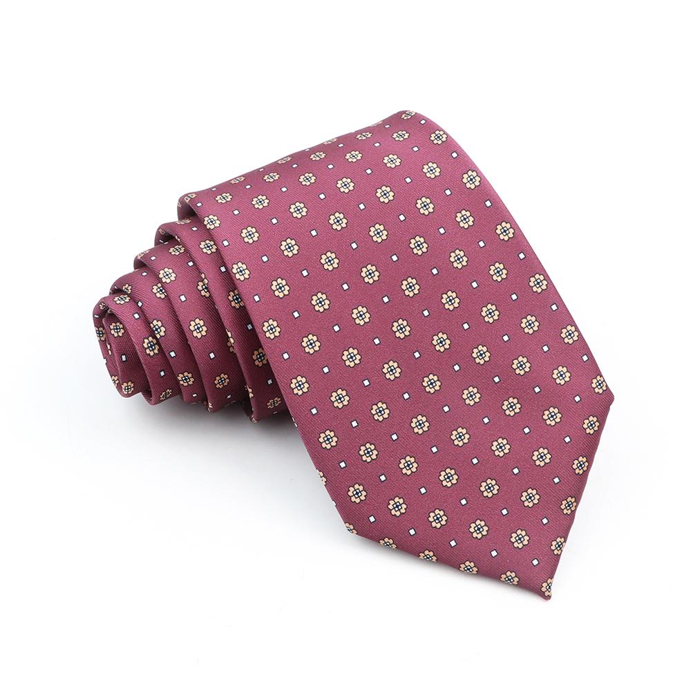 Supermjuka bohemiska sidenpolyesterslipsar för män Nyhet Design Bröllopskontor Företag Gravata tryckt slipspresent