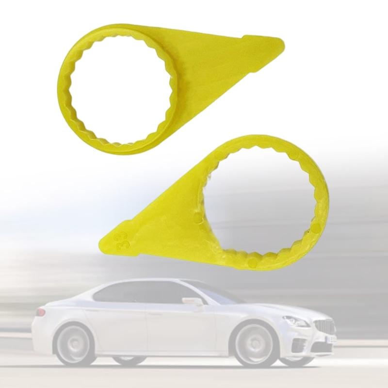 200 Stück Checkpoint Lose Radmuttern-Indikator für 32mm 33mm Mutter Hohe Sichtbarkeit Gelber Rad-Check-Indikator