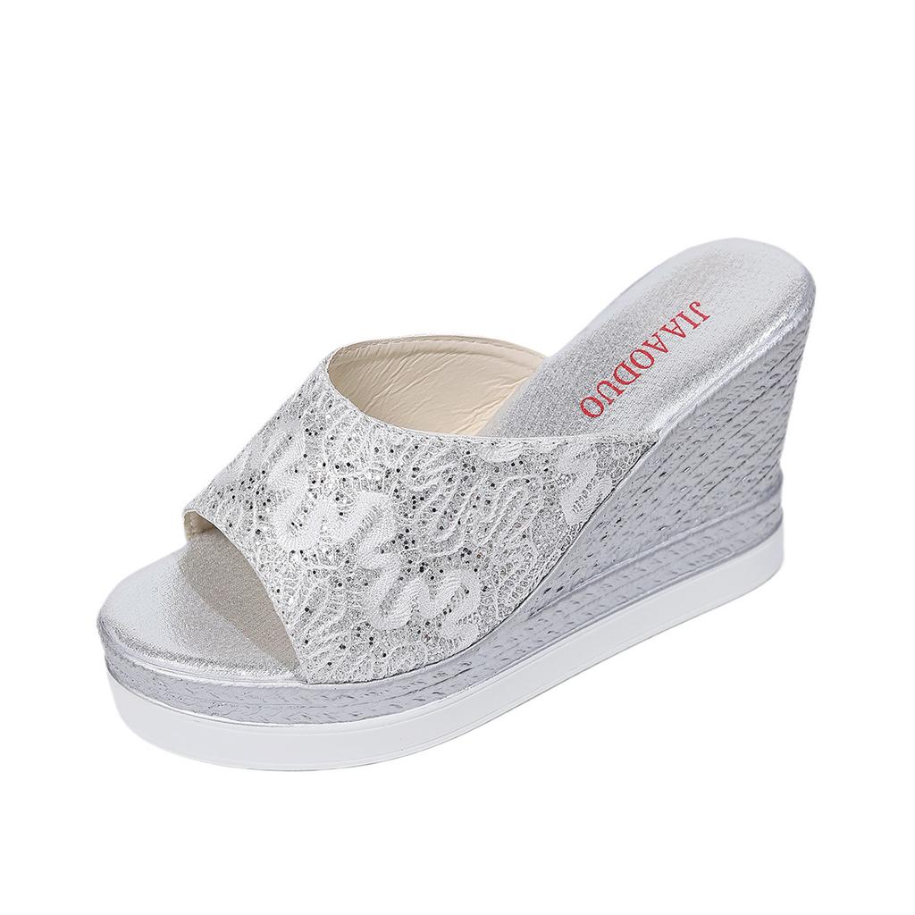 Summer Slippers Fashion High-end Women Shoes Fish Mouth Simple Elegant Sandals Thick Sole Classic Trend Versatile Designer Shoes