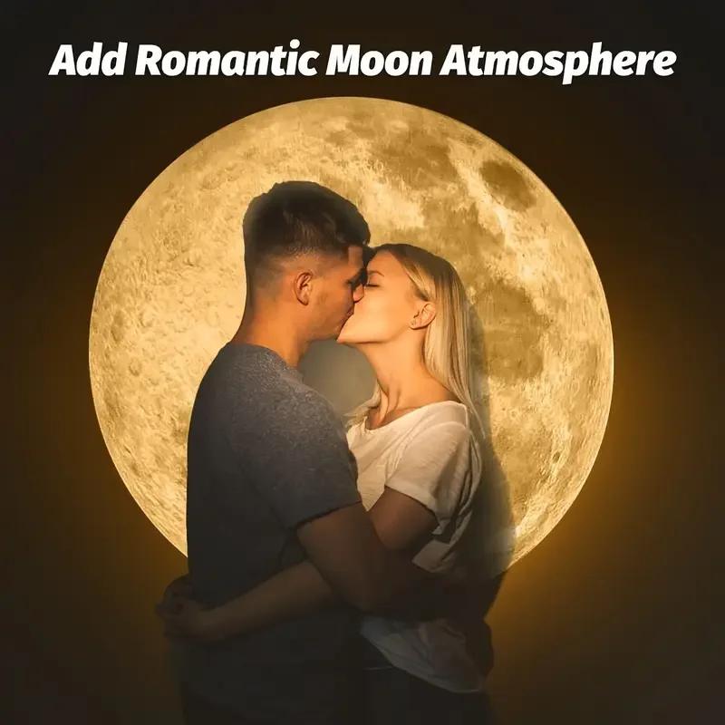 USB Ceiling Moon Earth Projection Atmosphere Light Starry Sky Lamp Night Light Romantic Bedroom Decoration Galaxy Projector