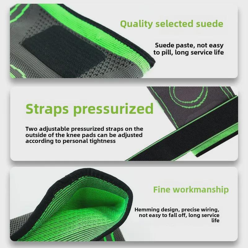 Professional Summer Nylon Running Compression Knee Pads for Outdoor Sports