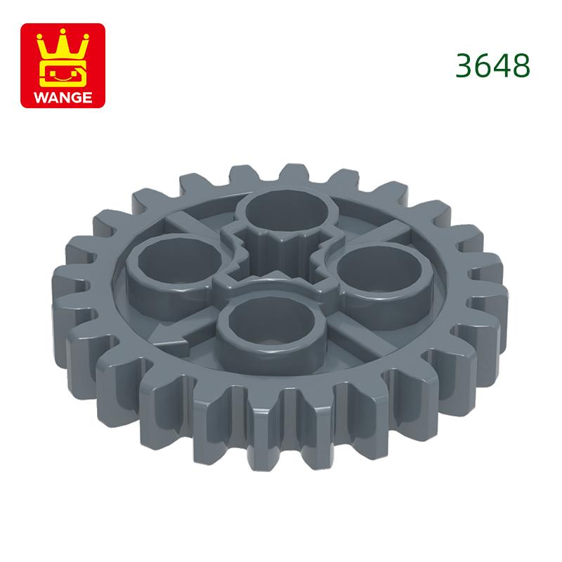 72Pcs/lot NO.3648 24 Gears Worm Gears Block Moc Colour Accessories Works With featuring Brick DO IT YOURSELF Children's Toy Assembly Parts