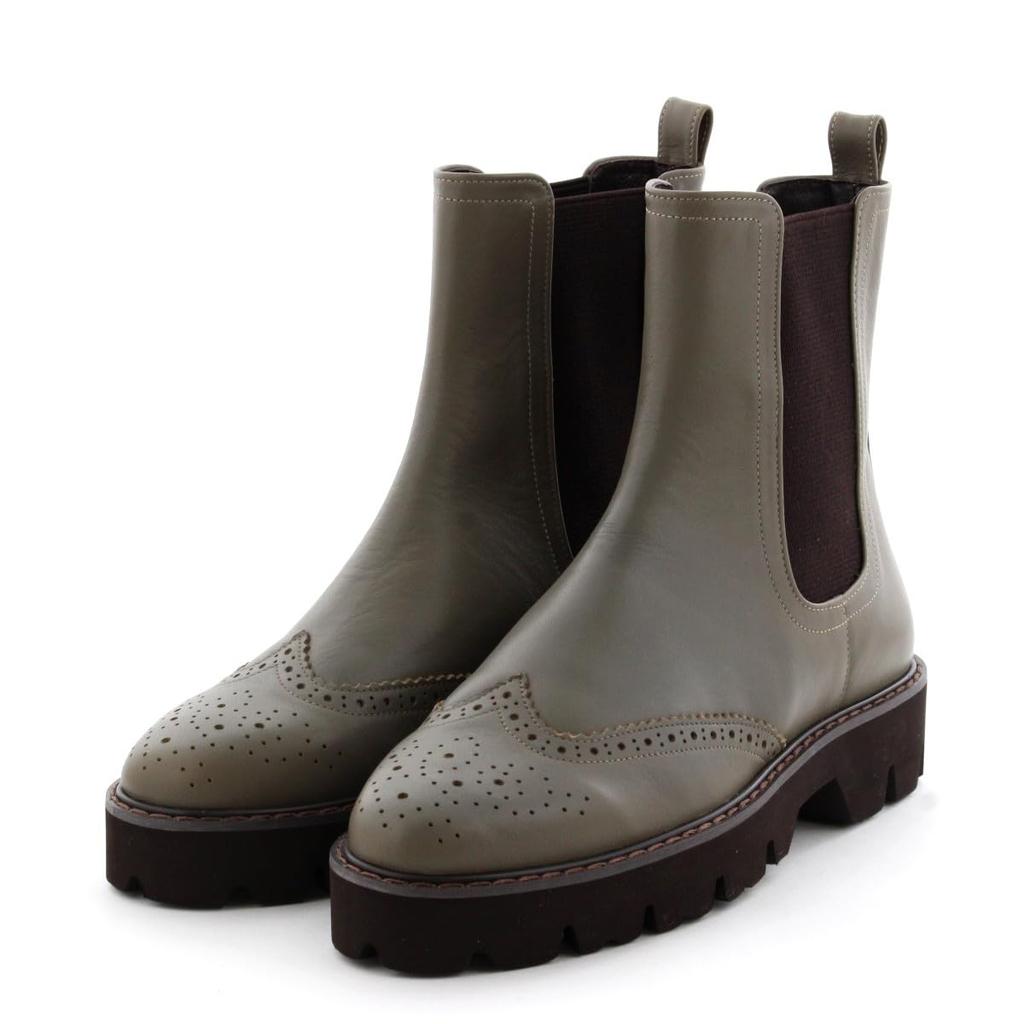 Side Gore Track Sole Khaki 240 HIMIKO/Medallion Boots/631406