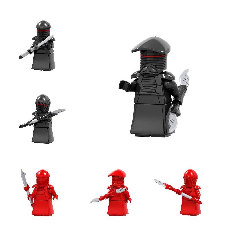 Red War Star Black Clone Trooper Building Blocks Figure Boy Decoration Present