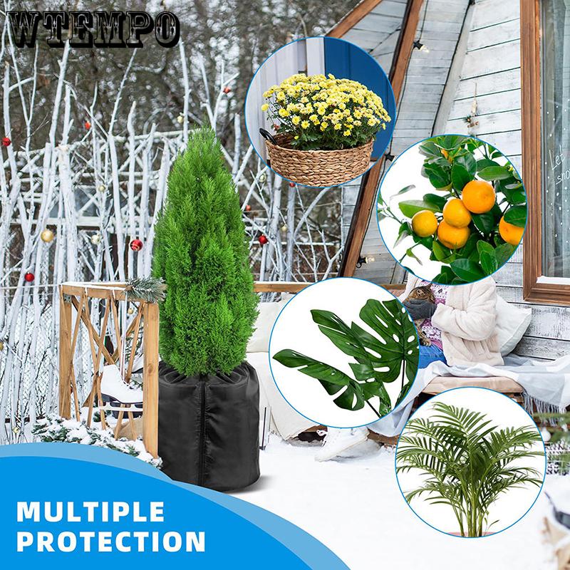 WTEMPO DIY Plant Protection Covers Water-absorbing Garden Plant Insulation Covers Fruit Tree Cold and Frost-proof Durable Flowerpot Protective Covers