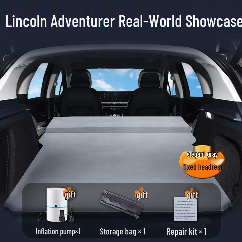 Lincoln Adventure Inflatable Trunk Mattress: Rear Seat Air Cushion Sleeping Pad